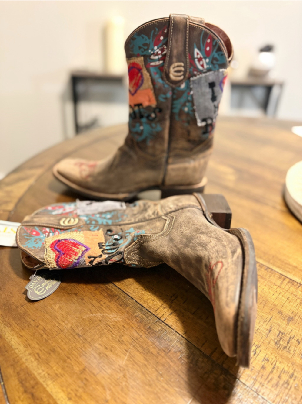 Dan Post New Rare Handcrafted Leather Cowboy Western Boots - Picture 7 of 8